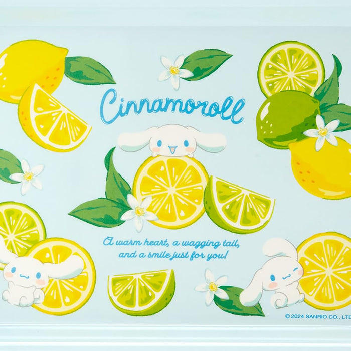 Sanrio Melamine Mini Tray 20.9x14 cm Colorful Fruit Cinnamoroll Design