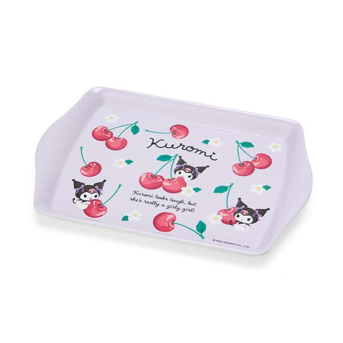 Sanrio Melamine Mini Tray Colorful Fruit Kuromi 1.5 x 20.9 x 14 cm