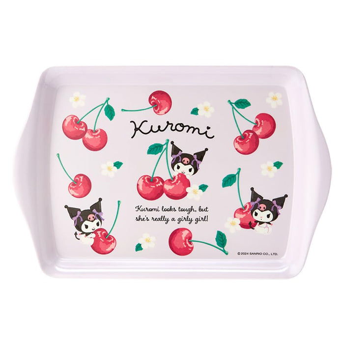 Sanrio Melamine Mini Tray Colorful Fruit Kuromi 1.5 x 20.9 x 14 cm