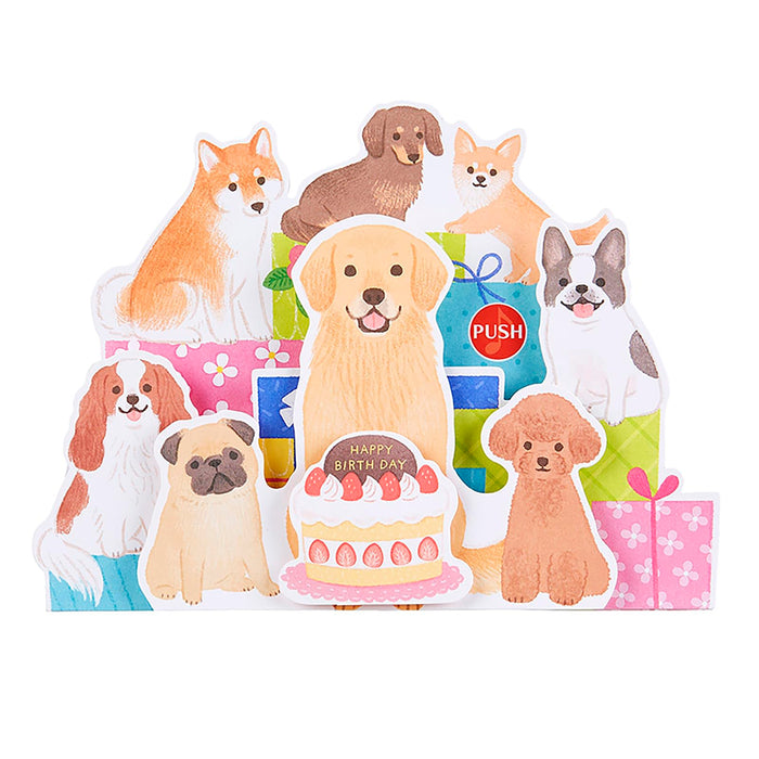 Sanrio My Melody Musical Birthday Card with Dog Design - Overseas Shipping Available