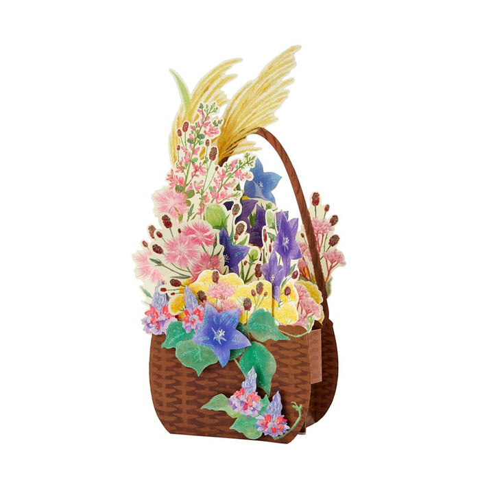 Sanrio Autumn Flower Basket Greeting Card Jau 10-4 844365