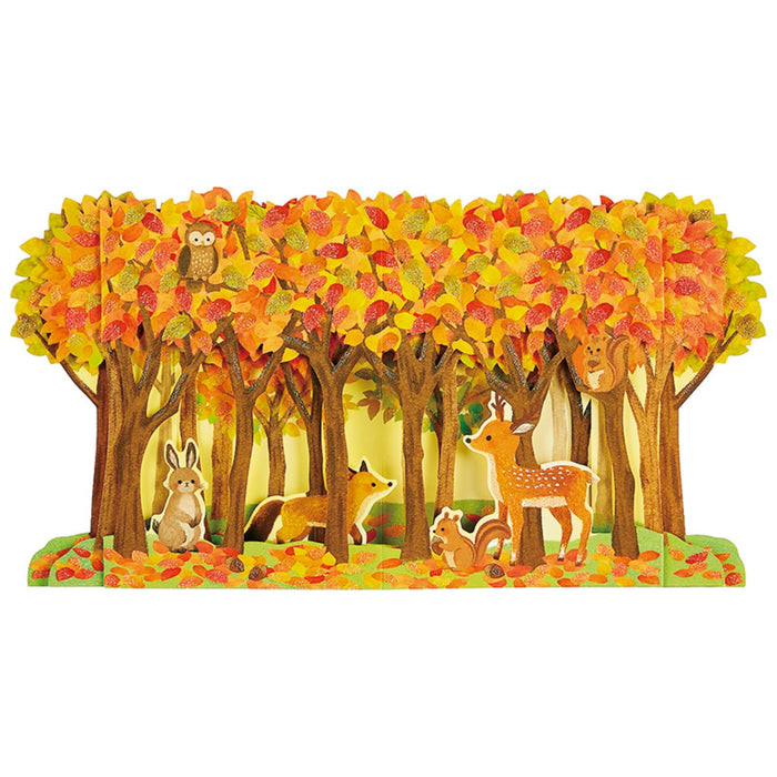 Sanrio Autumn Forest Animal Greeting Card with Message - Overseas Shipping