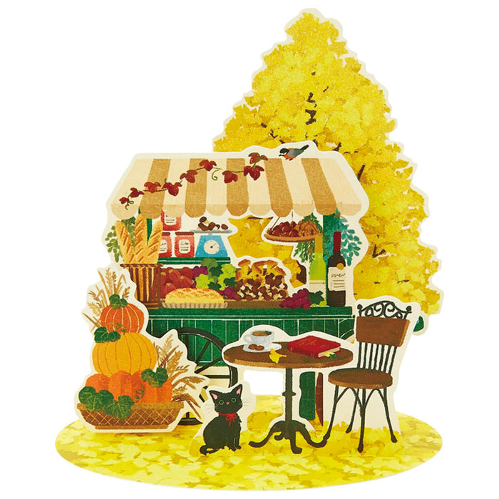 Carte de vœux Sanrio Autumn Ginkgo &amp; Marche avec expédition à l'étranger disponible