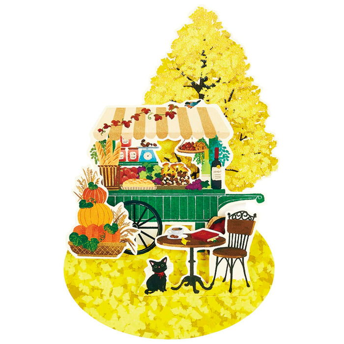 Sanrio Autumn Ginkgo & Marche Greeting Card with Overseas Shipping Available