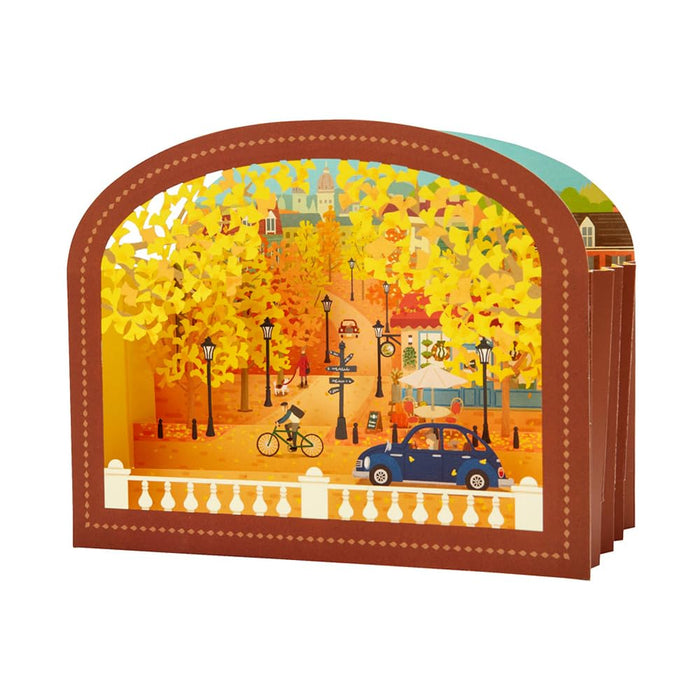 Carte de vœux Sanrio Autumn Ginkgo Tree Town 12-4 844276