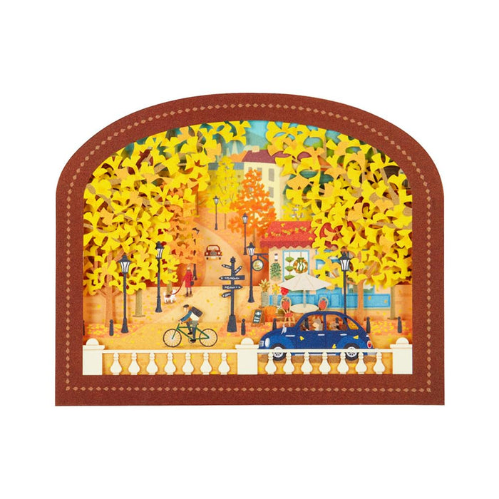 Carte de vœux Sanrio Autumn Ginkgo Tree Town 12-4 844276