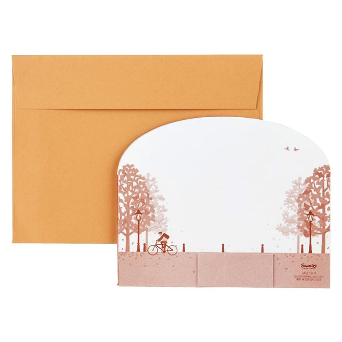 Carte de vœux Sanrio Autumn Ginkgo Tree Town 12-4 844276