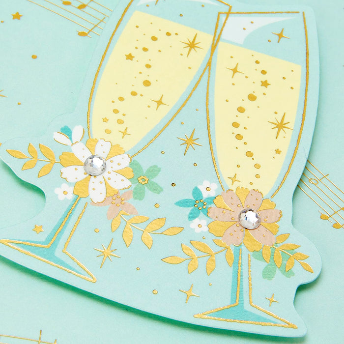 Sanrio Celebration Champagnerglas-Grußkarte Überseeversand möglich