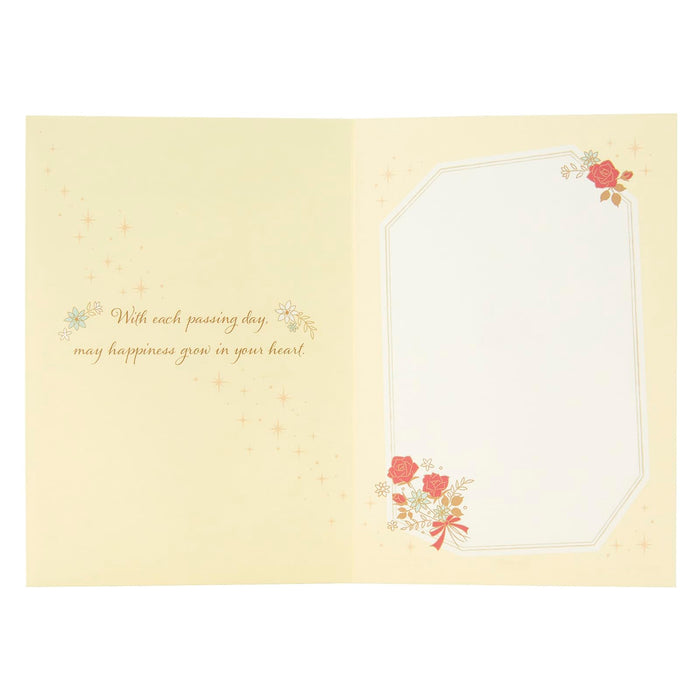 Sanrio Rose Bouquet Greeting Card with Celebration Message Card Overseas Shipping