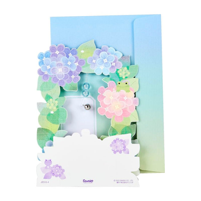 Sanrio Hydrangea and Frog Early Summer Greeting Card - Overseas Shipping