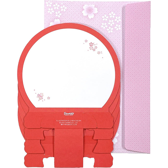 Sanrio Hinamatsuri Round Shelf Greeting Card with Overseas Shipping Available