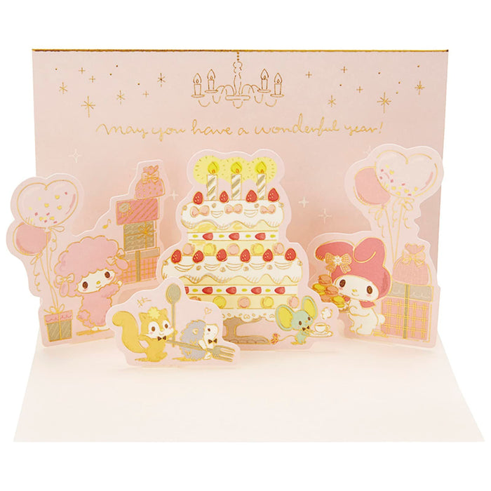 Gâteau et carte de vœux de fête My Melody de Sanrio avec expédition à l'étranger