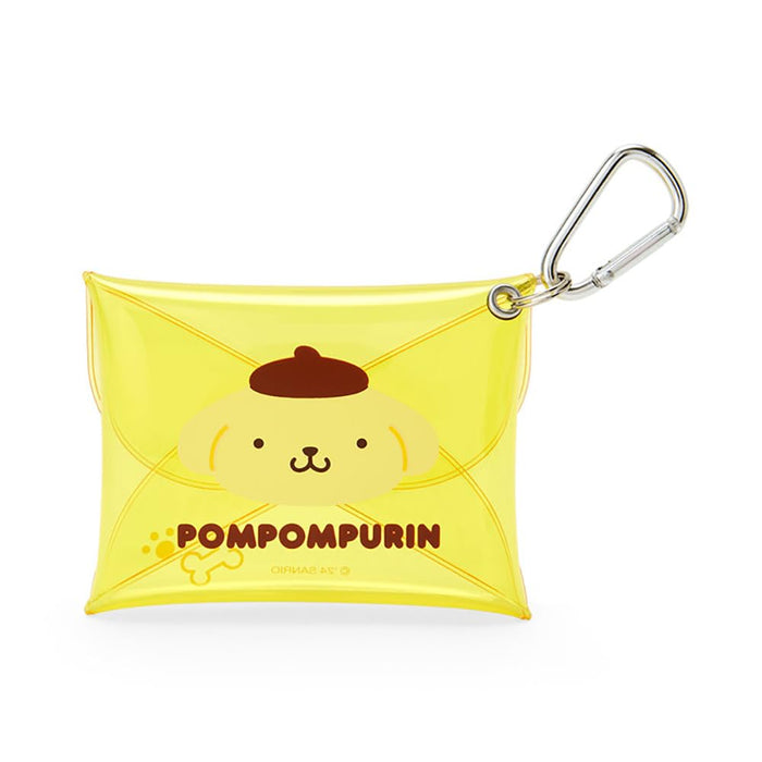 Sanrio Mini Clear Case Pompompurin Pudding Charakter Funktional 8x10x1,5 cm