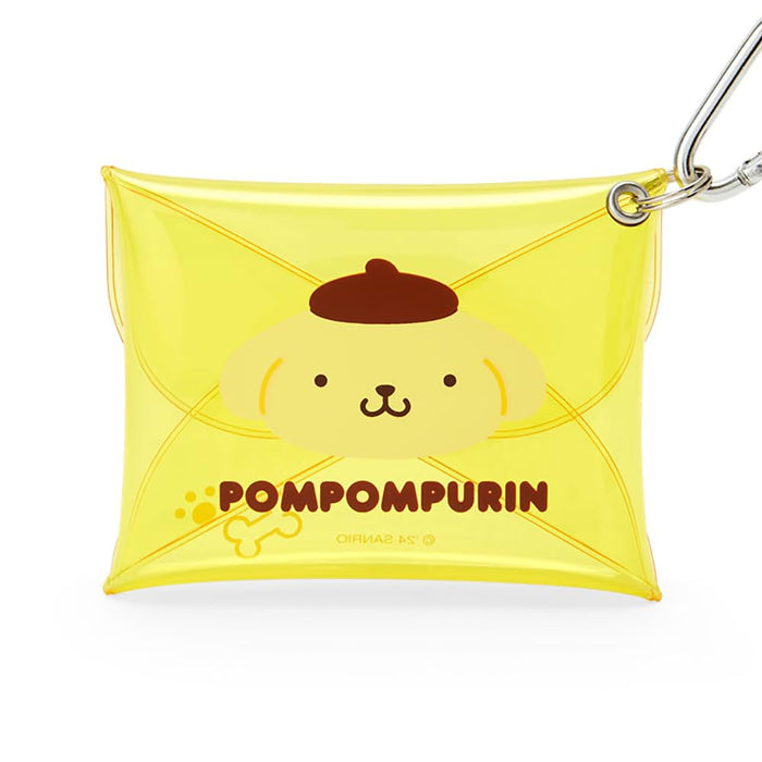 Sanrio Mini Clear Case Pompompurin Pudding Personnage Fonctionnel 8x10x1,5 cm