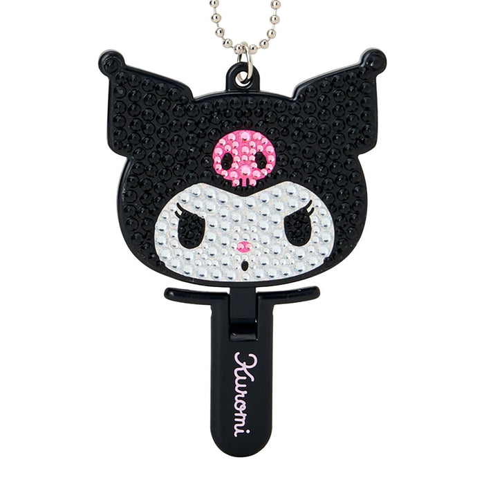Sanrio Kuromi Mini Mirror Charm Keychain - ABS Resin & Steel