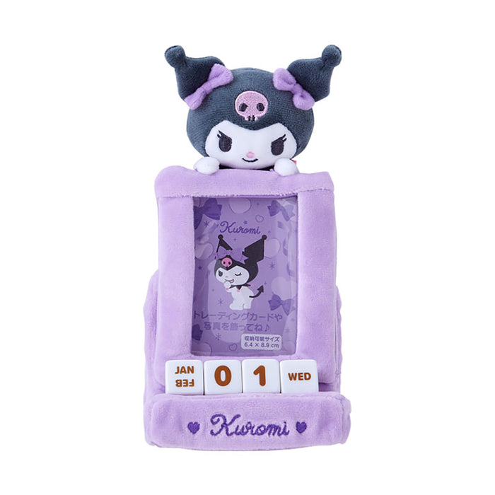 Calendrier perpétuel en peluche Sanrio Mini Kuromi Organiseur de bureau 454621