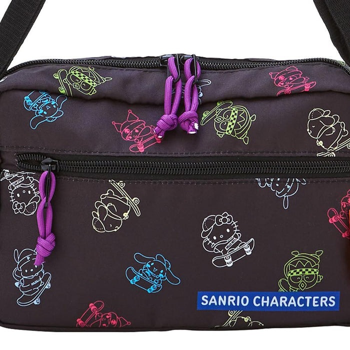 Mini sac à bandoulière Sanrio en forme de skateboard pour enfants et fans