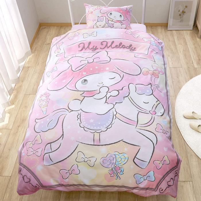 Sanrio My Melody 3-teiliges Bettbezug-Set, Einzelgröße