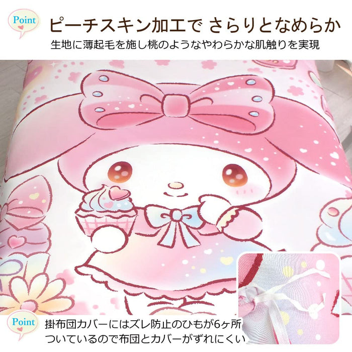 Sanrio My Melody 3-teiliges Bettbezug-Set, Einzelbettgröße, Bettwäscheset