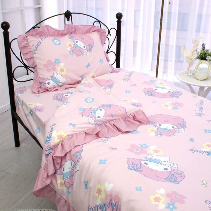 Ensemble housse de couette Sanrio My Melody My Sweet Piano 3 pièces pour lit simple