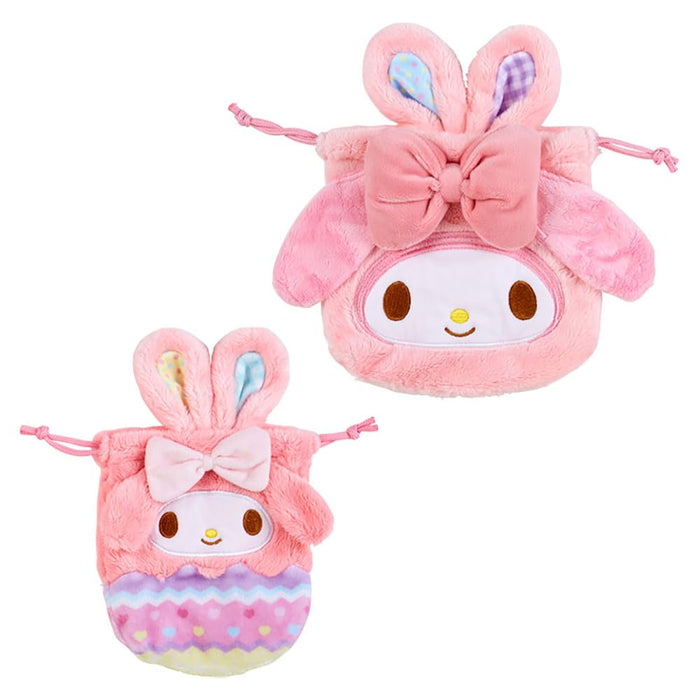 Lot de 2 sacs à cordon Sanrio My Melody - Thème lapin de Pâques 23x23x3cm