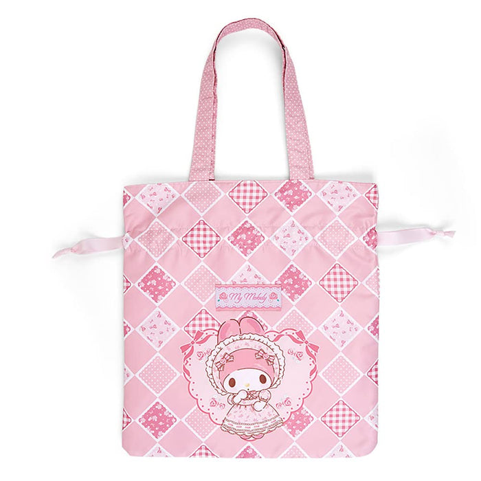 Sac fourre-tout à cordon Sanrio My Melody Momo Melody 824445 | Mignon et pratique