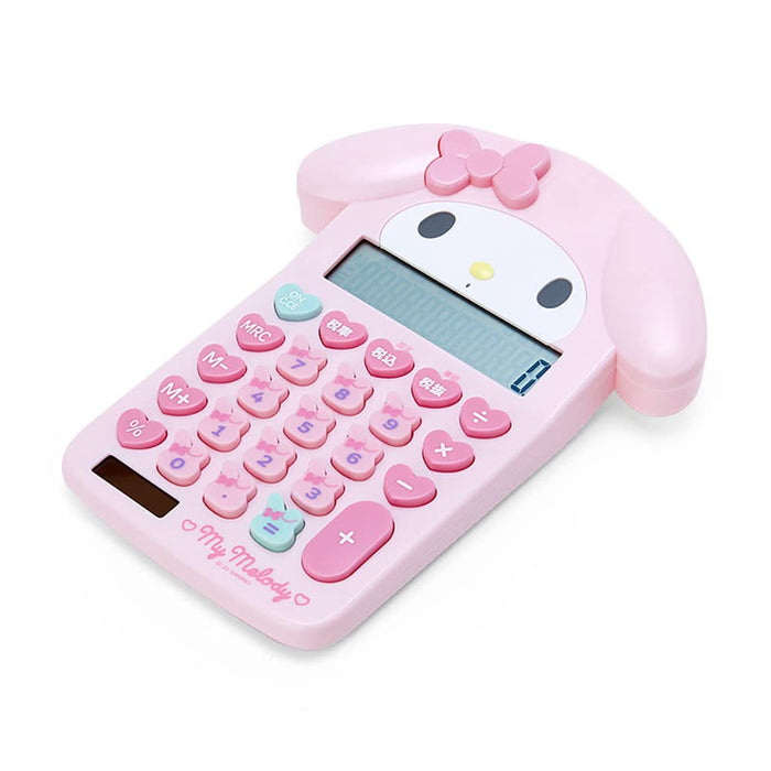 Calculatrice de clés en forme de visage Sanrio My Melody Gadget Kawaii de taille unique