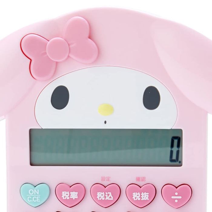 Calculatrice de clés en forme de visage Sanrio My Melody Gadget Kawaii de taille unique