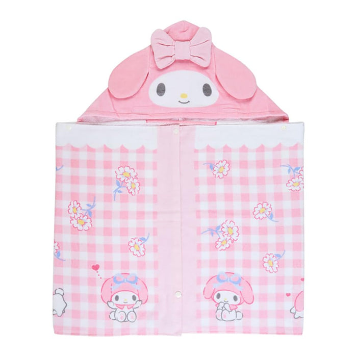 Serviette à capuche Sanrio My Melody 75x120 cm - Motif de personnages mignons pour enfants