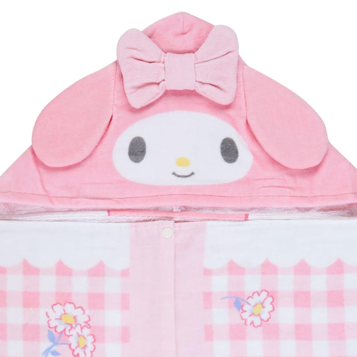 Serviette à capuche Sanrio My Melody 75x120 cm - Motif de personnages mignons pour enfants