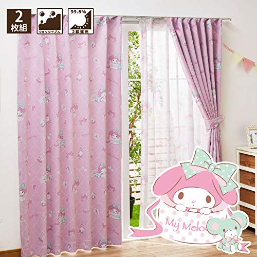 Sanrio My Melody Heat Insulation Blackout Curtains Set 100x200cm Level 2