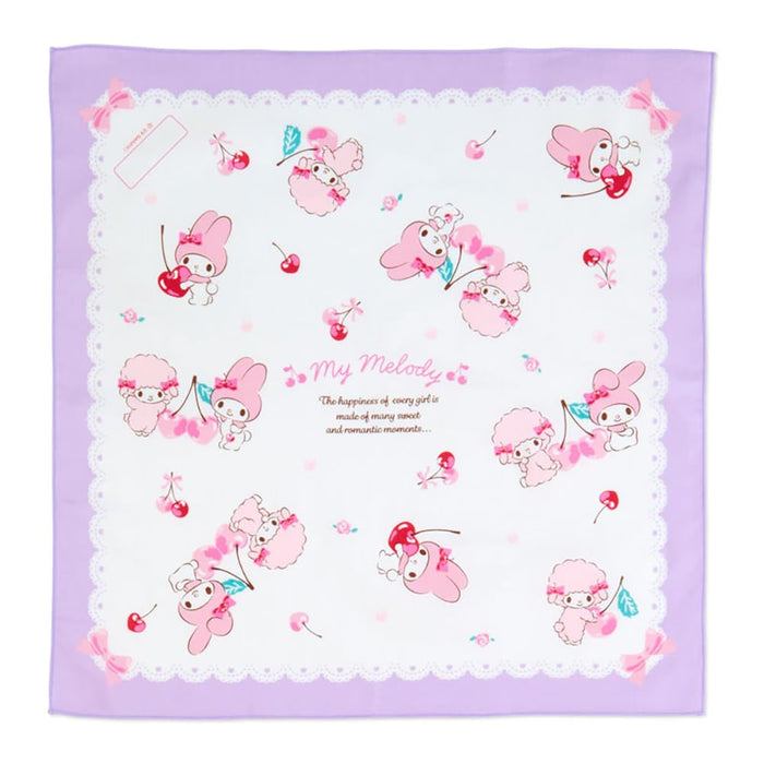 Lot de 3 serviettes à déjeuner Sanrio My Melody, emballages réutilisables et respectueux de l'environnement