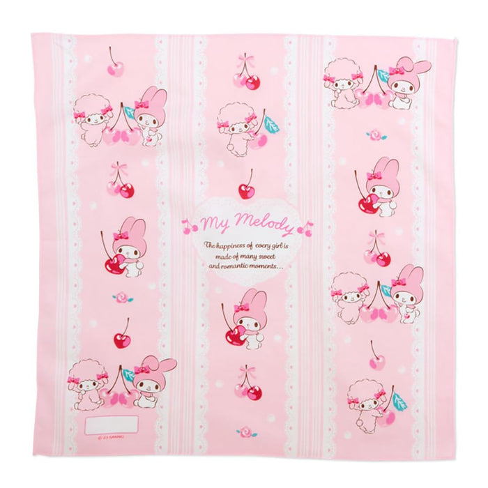 Lot de 3 serviettes à déjeuner Sanrio My Melody, emballages réutilisables et respectueux de l'environnement