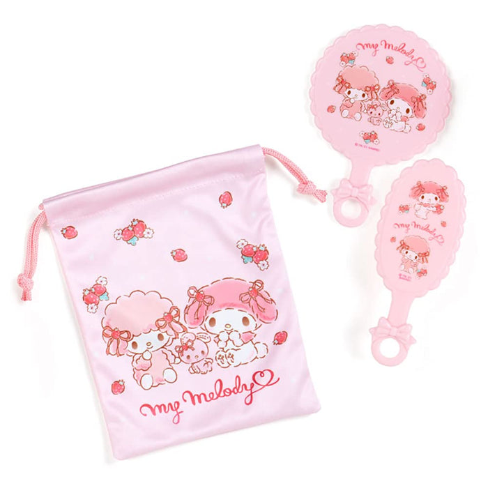 Sanrio My Melody Mirror And Brush Set 870161 Perfect For Daily Use