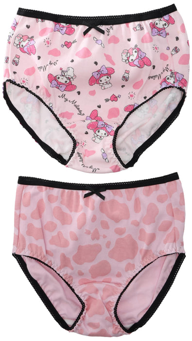 Sanrio My Melody Girls 100% Cotton Shorts and Underwear Set Animal Pattern 2-Pack