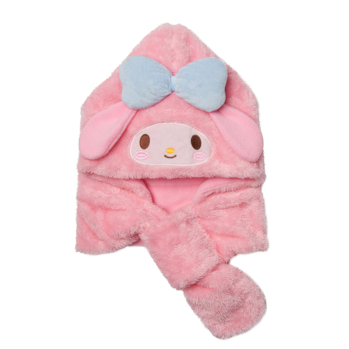 Cache-cou à capuche et écharpe à motifs My Melody de Sanrio