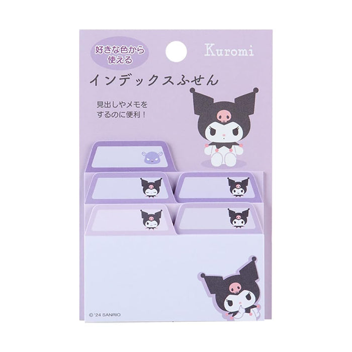 Notes autocollantes Sanrio Kuromi 6,9 x 6,9 cm - Motif de personnage mignon 163121