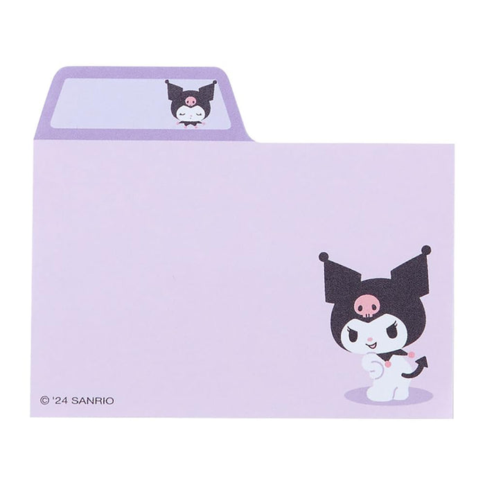 Notes autocollantes Sanrio Kuromi 6,9 x 6,9 cm - Motif de personnage mignon 163121