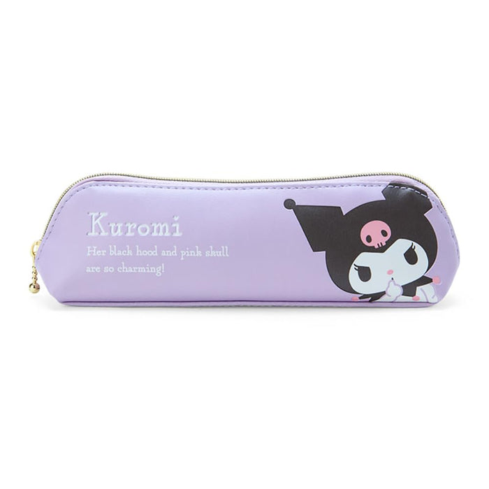 Étui à stylos fin Sanrio Kuromi 5x19x4,5 cm - Motif personnage mignon