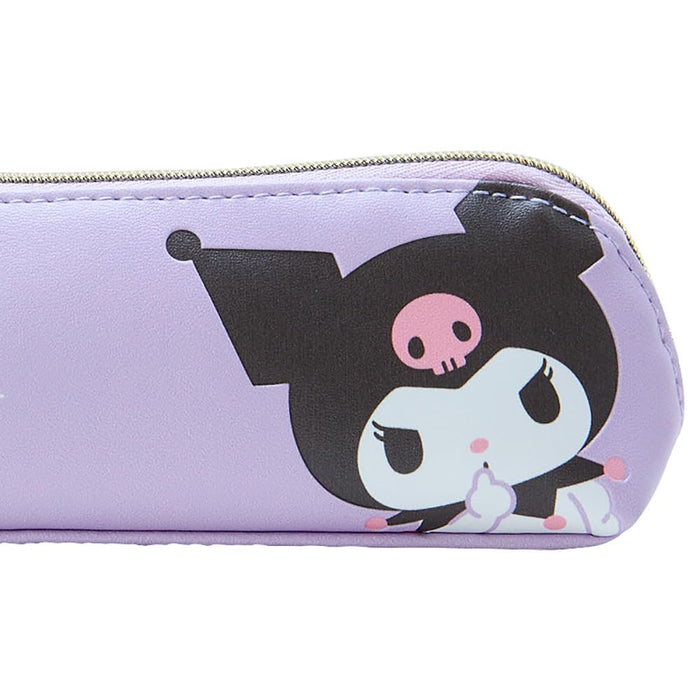 Étui à stylos fin Sanrio Kuromi 5x19x4,5 cm - Motif personnage mignon