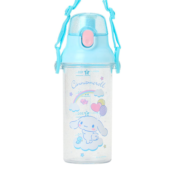 Sanrio Cinnamoroll One-Touch Clear Bottle Dishwasher Safe Includes Name Sticker