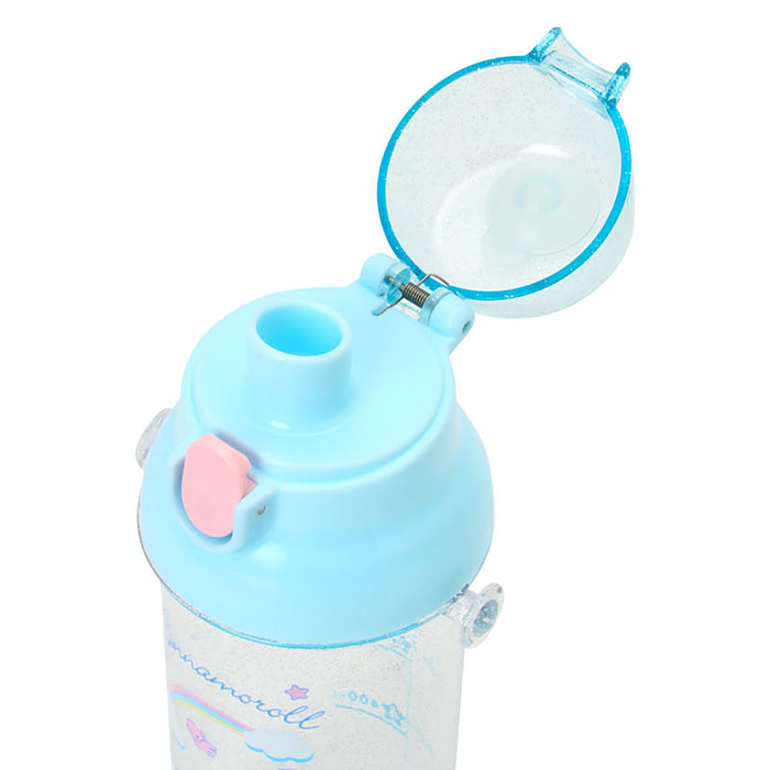 Sanrio Cinnamoroll One-Touch Clear Bottle Dishwasher Safe Includes Name Sticker
