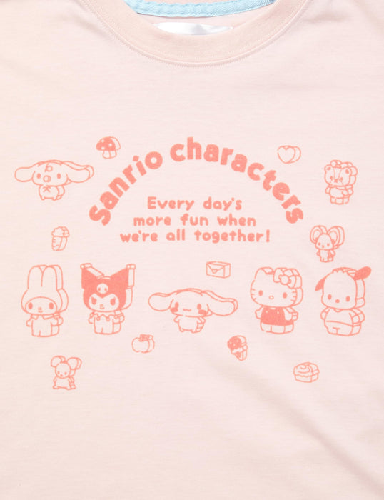 Ensemble pyjama en jersey à manches longues pour filles Sanrio