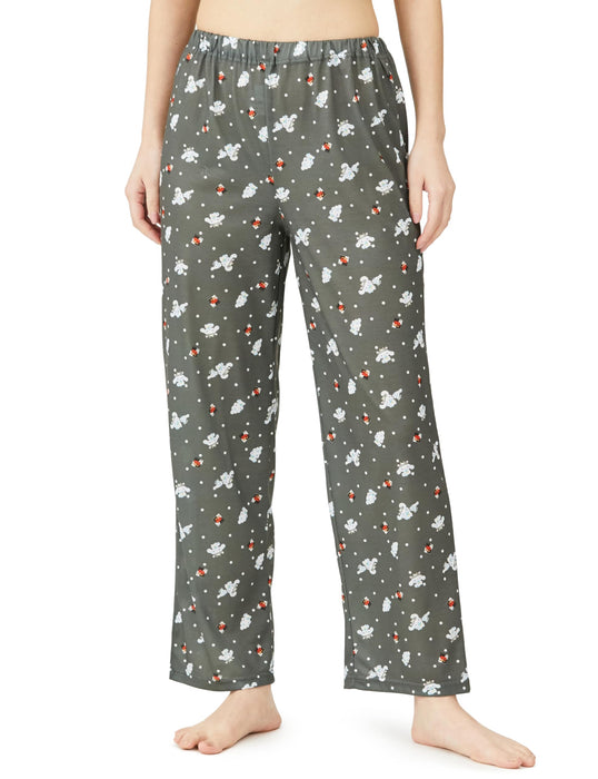 Sanrio Women's Charcoal Gray Long Sleeve Hangyodon Cinnamoroll Pajama Set