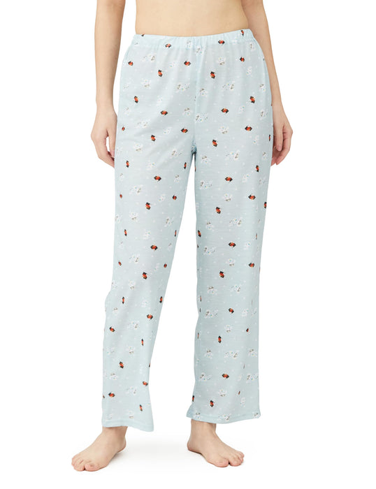 Sanrio Women's Long Sleeve Pajama Set - Blue Hangyodon Cinnamoroll Design