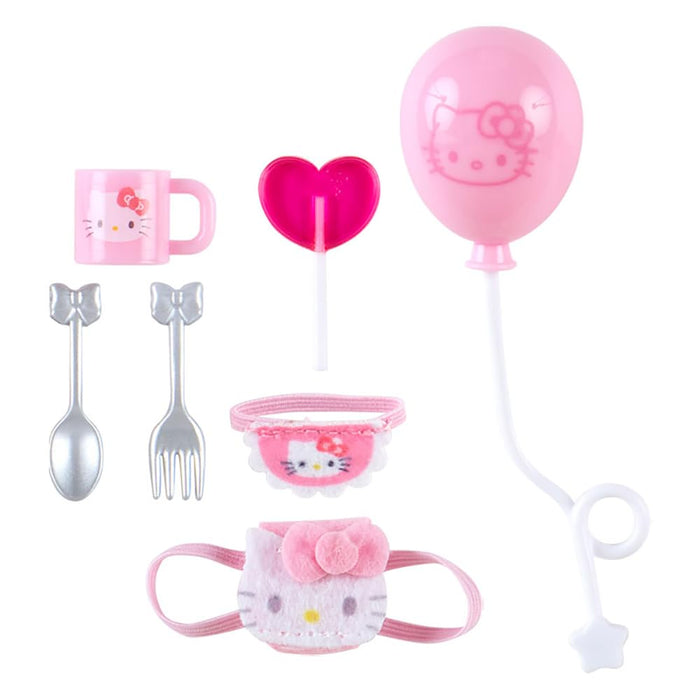 Sanrio Mini Pitatto Friends Hello Kitty ensemble d'accessoires fournitures d'habillage 16x8x2.5 cm