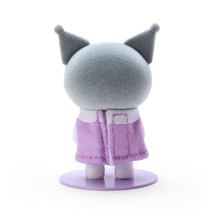 Sanrio Kuromi Mini Flocky Anziehpuppe – Sanrio Pitatto Friends Kuromi-Chan 6,8 x 3,6 x 3 cm 604321