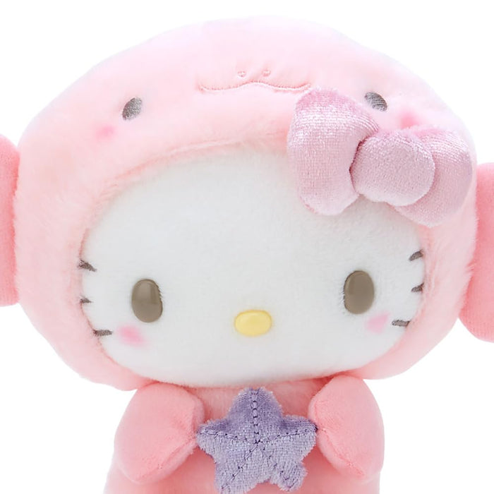 Peluche créature aquatique Hello Kitty de Sanrio 16x10x16cm