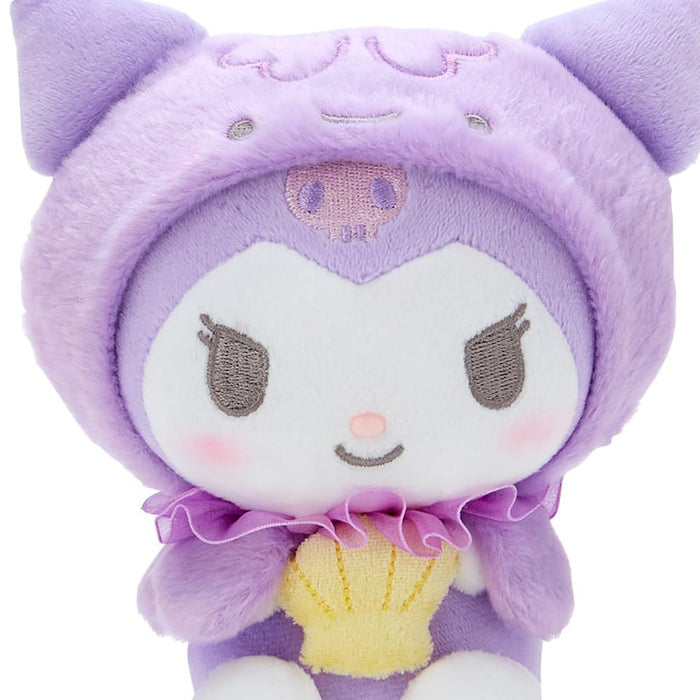 Peluche Créatures Aquatiques Sanrio Kuromi 15x9x18 cm - Adorable et à collectionner !