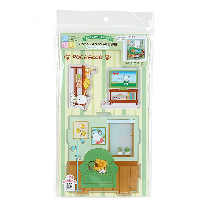 Sanrio Pochacco Acrylic Stand Display Enjoy Idol 868884 Room My Room Decor